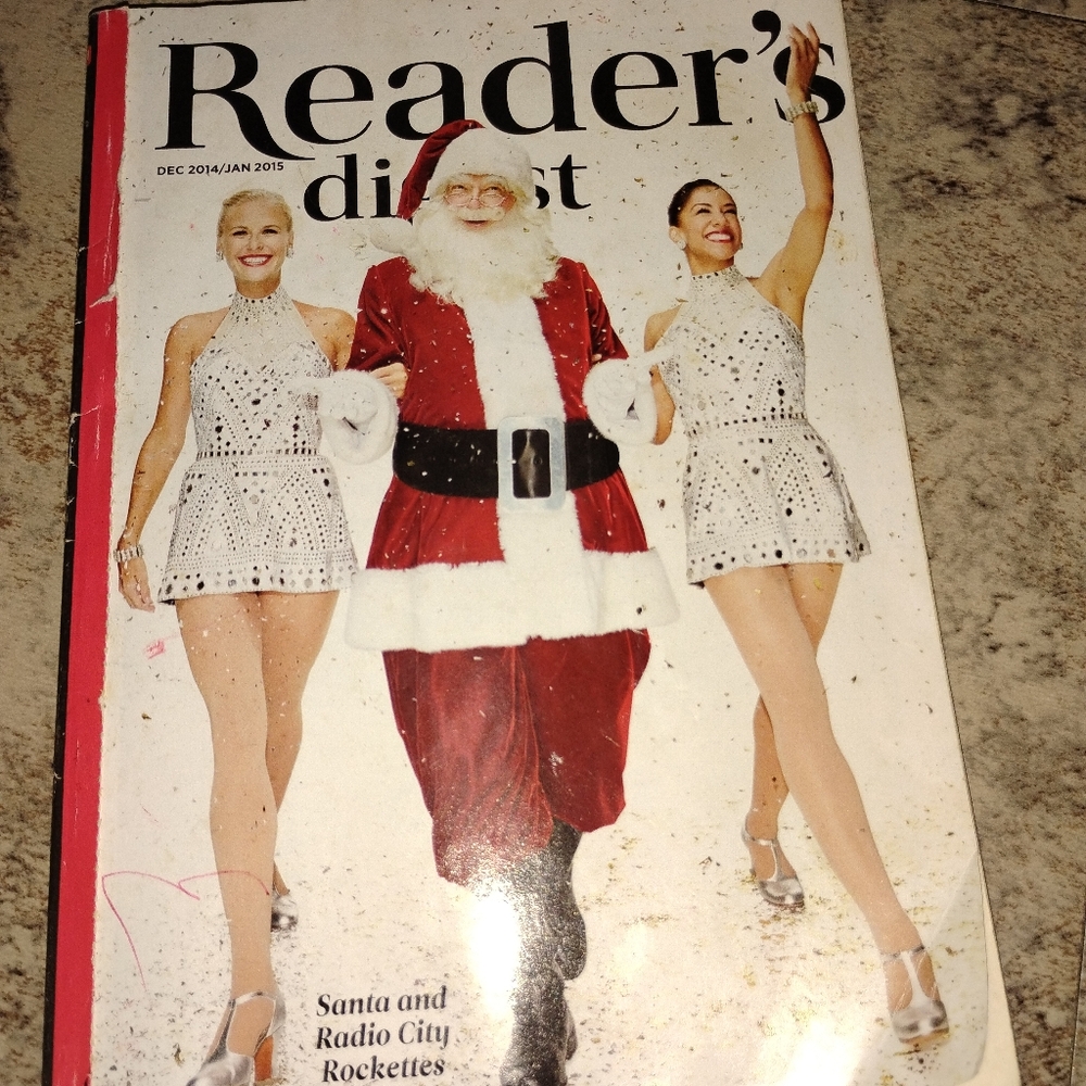 Reader's Digest Magazine with Santa Cover